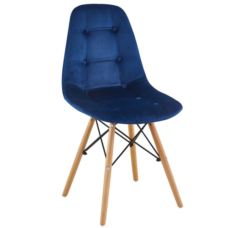 Silla de terciopelo (azul) Silla de terciopelo (azul)