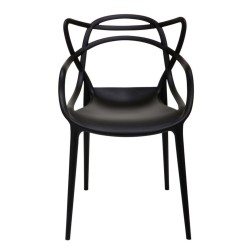 Chair (black) (1 pack of 4 pieces)