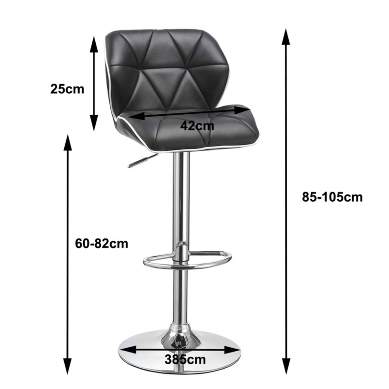 Barstool (gray/white) (1 set of 2 pieces) Barstool (gray/white) (1 set of 2 pieces)