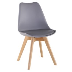 Chair (gray) (1 pack of 4 pieces)