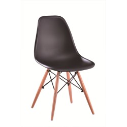 Chair (black) (1 pack of 4 pieces)