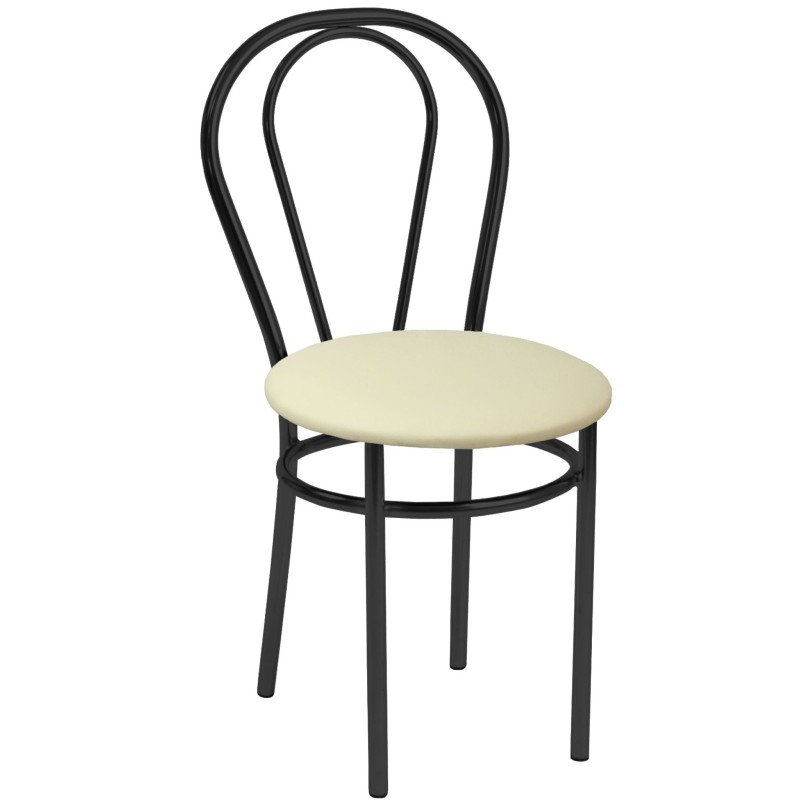 Chair (eco beige) - black frame Chair (eco beige) - black frame