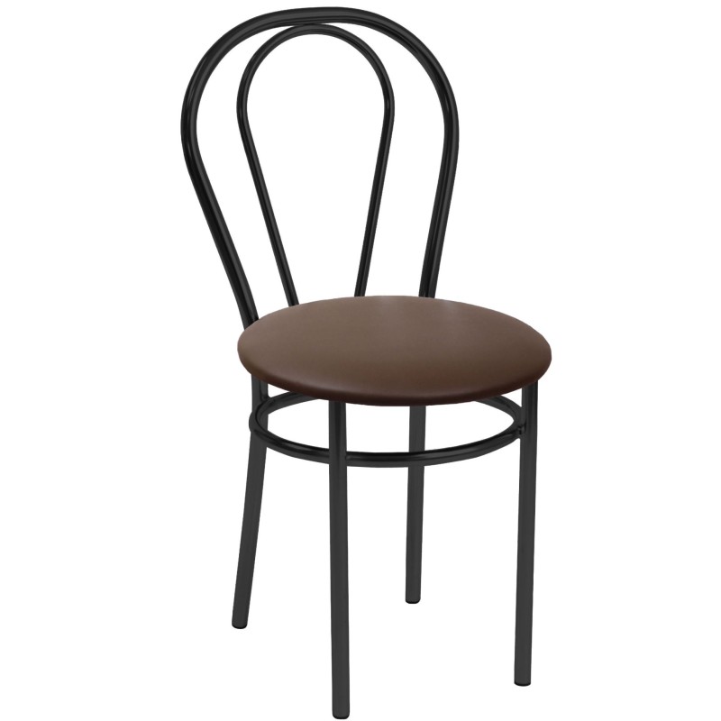 Chair (eco brown) - black frame Chair (eco brown) - black frame