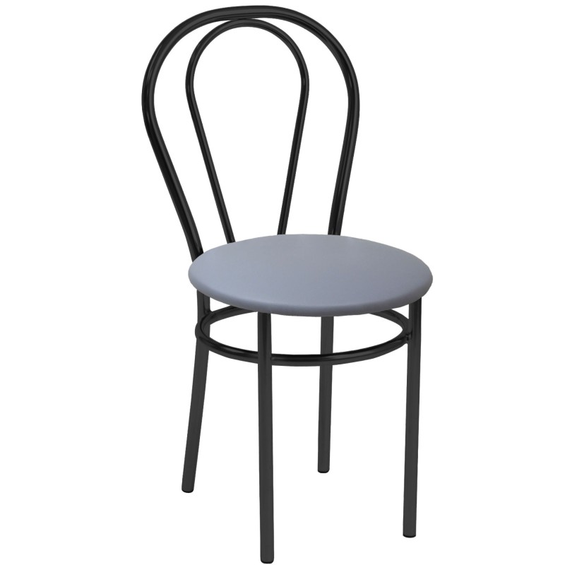 Chair (eco gray) - black frame Chair (eco gray) - black frame