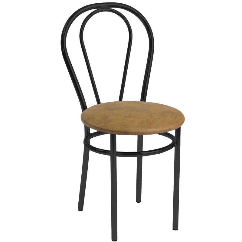 Chair (walnut) - black frame Chair (walnut) - black frame