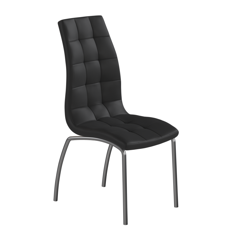 Chair (black) (1 pack of 4 pieces) Chair (black) (1 pack of 4 pieces)
