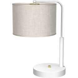 LINO Desk Lamp WHITE / LINEN 1xE27 LINO Desk Lamp WHITE / LINEN 1xE27