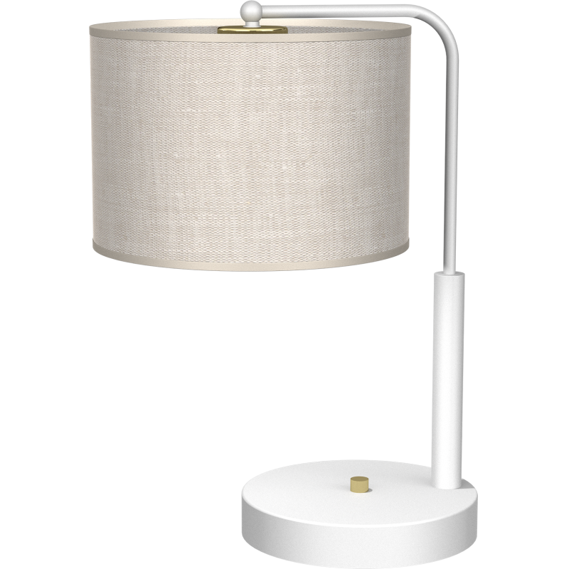 LINO Desk Lamp WHITE / LINEN 1xE27 LINO Desk Lamp WHITE / LINEN 1xE27