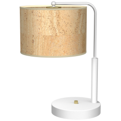 Cork Desk Lamp 1xE27 White / Cork Cork Desk Lamp 1xE27 White / Cork