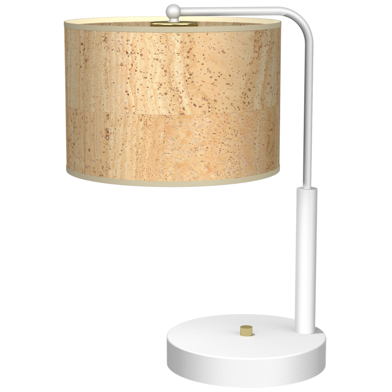 Cork Desk Lamp 1xE27 White / Cork Cork Desk Lamp 1xE27 White / Cork