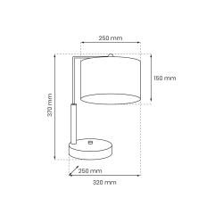 Cork Desk Lamp 1xE27 White / Cork Cork Desk Lamp 1xE27 White / Cork