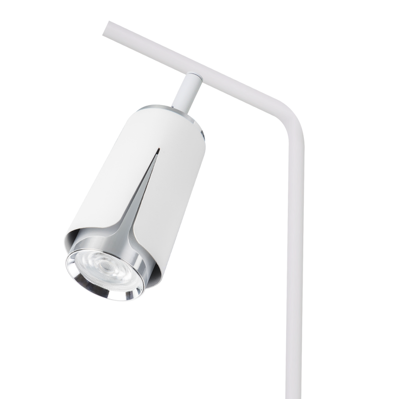 Flower Chrome Desk Lamp 1xGU10 White Flower Chrome Desk Lamp 1xGU10 White