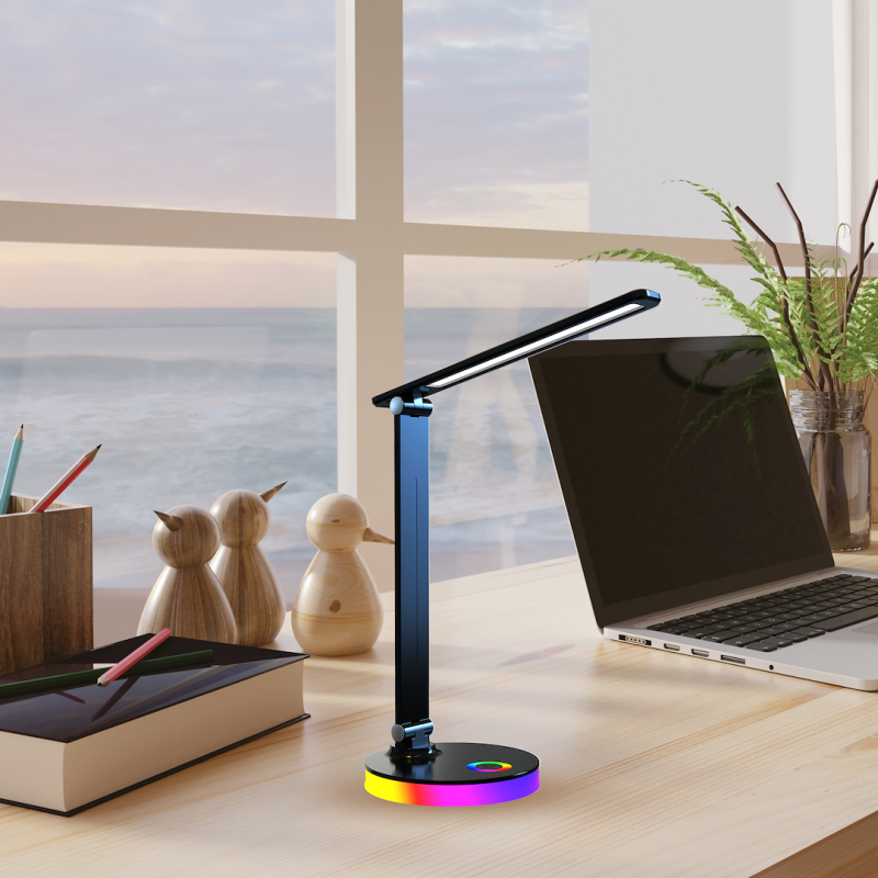 Lampka biurkowa Bruno Black 5W LED RGB Lampka biurkowa Bruno Black 5W LED RGB