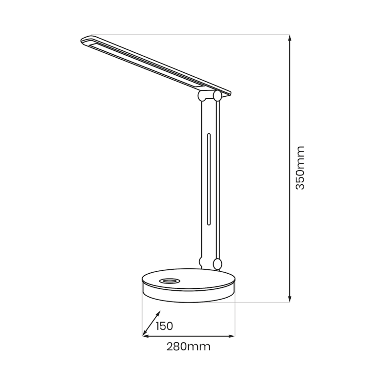 Lampka biurkowa Bruno Black 5W LED RGB Lampka biurkowa Bruno Black 5W LED RGB