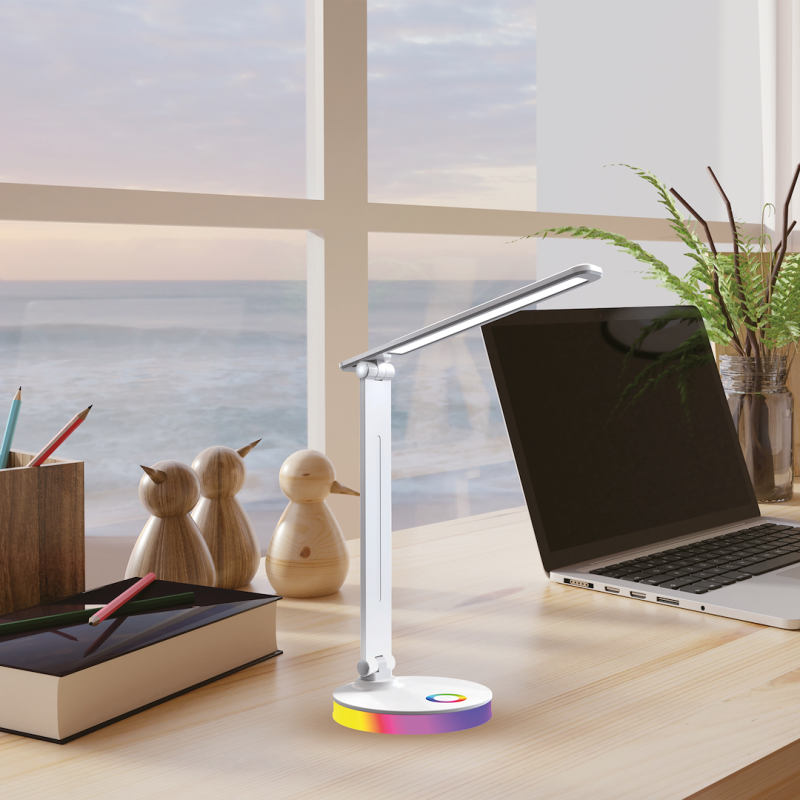 Bruno White 5W LED RGB Desk Lamp Bruno White 5W LED RGB Desk Lamp