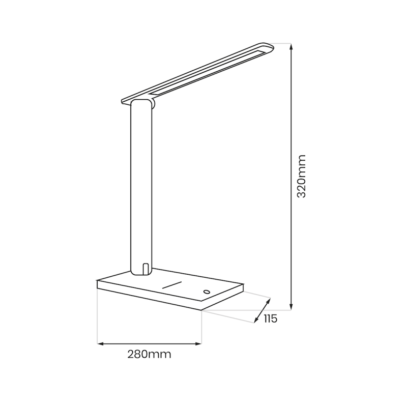 Lampka biurkowa Post White 5W LED Lampka biurkowa Post White 5W LED