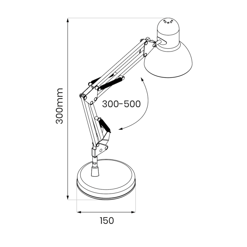 NEXA Black Desk Lamp 1xE27 NEXA Black Desk Lamp 1xE27