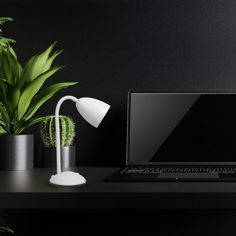 LOGIC White Desk Lamp 1xE27 LOGIC White Desk Lamp 1xE27