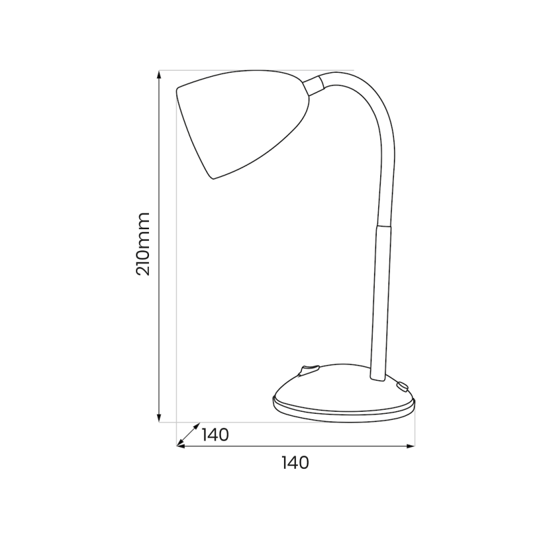 Lampka biurkowa LOGIC White 1xE27 Lampka biurkowa LOGIC White 1xE27