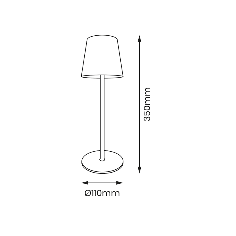 Lampka Biurkowa Virgin 3W 3CCT IP44 Bateria Lampka Biurkowa Virgin 3W 3CCT IP44 Bateria