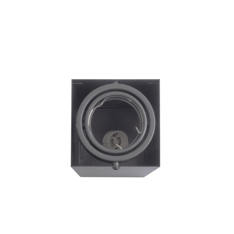 LAMPA SUFITOWA BLOCCO SZARY 1x7W GU10 LED LAMPA SUFITOWA BLOCCO SZARY 1x7W GU10 LED