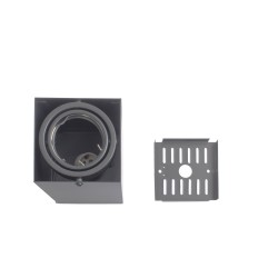 LAMPA SUFITOWA BLOCCO SZARY 1x7W GU10 LED LAMPA SUFITOWA BLOCCO SZARY 1x7W GU10 LED