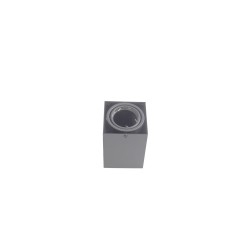 LAMPA SUFITOWA BLOCCO SZARY 1x7W GU10 LED LAMPA SUFITOWA BLOCCO SZARY 1x7W GU10 LED