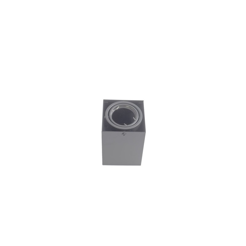 LAMPA SUFITOWA BLOCCO SZARY 1x7W GU10 LED LAMPA SUFITOWA BLOCCO SZARY 1x7W GU10 LED