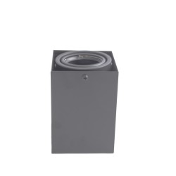 LAMPA SUFITOWA BLOCCO SZARY 1x7W GU10 LED LAMPA SUFITOWA BLOCCO SZARY 1x7W GU10 LED