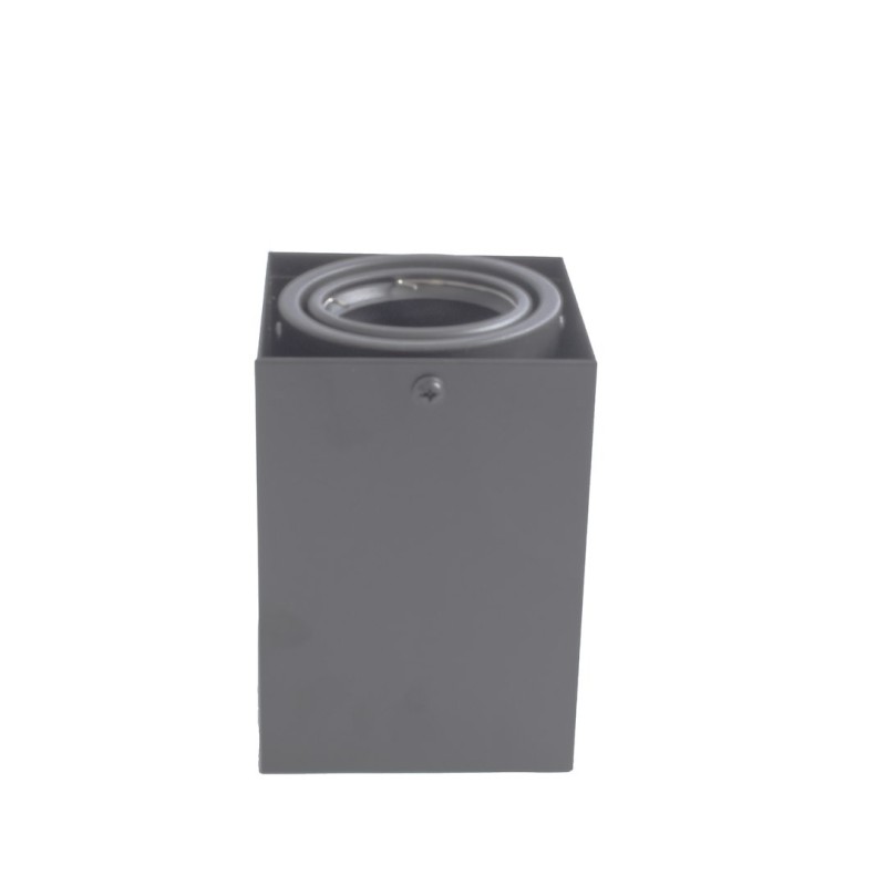 LAMPA SUFITOWA BLOCCO SZARY 1x7W GU10 LED LAMPA SUFITOWA BLOCCO SZARY 1x7W GU10 LED