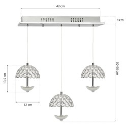 LAMPA WISZĄCA VENUS 3x5W LED LAMPA WISZĄCA VENUS 3x5W LED