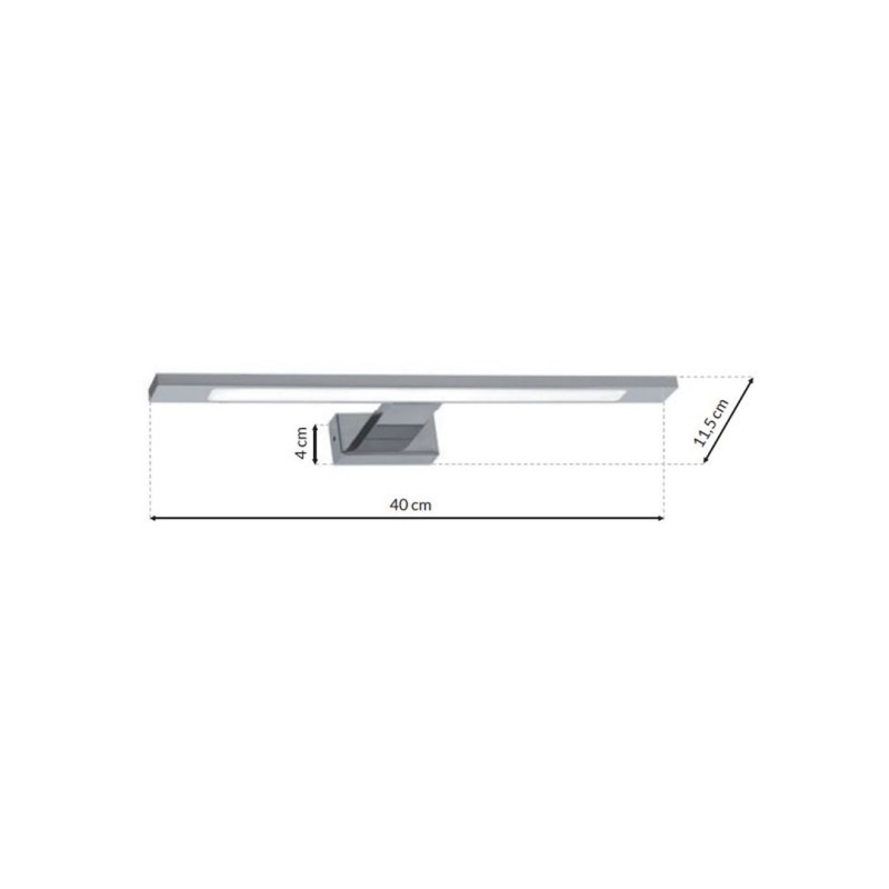 SHINE CHROME Wall Lamp 40cm 7W LED SHINE CHROME Wall Lamp 40cm 7W LED