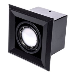 Einbauleuchte Blocco 1x7W GU10 LED Schwarz Einbauleuchte Blocco 1x7W GU10 LED Schwarz