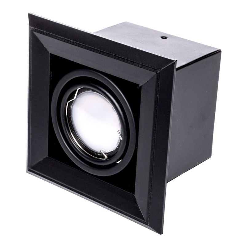 Lampa Podtynkowa Blocco 1x7W GU10 Led Czarny Lampa Podtynkowa Blocco 1x7W GU10 Led Czarny
