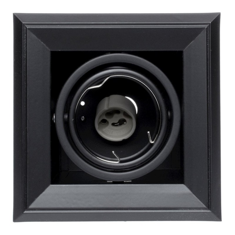 Lámpara Empotrada Blocco 1x7W GU10 Led Negro Lámpara Empotrada Blocco 1x7W GU10 Led Negro