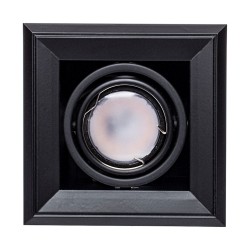 Lampa Podtynkowa Blocco 1x7W GU10 Led Czarny Lampa Podtynkowa Blocco 1x7W GU10 Led Czarny