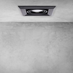 Lampa Podtynkowa Blocco 1x7W GU10 Led Czarny Lampa Podtynkowa Blocco 1x7W GU10 Led Czarny