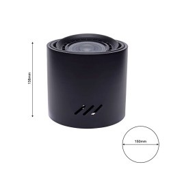 LAMPA SUFITOWA TUBO BLACK 1xAR111 (BEZ ŻARÓWKI) LAMPA SUFITOWA TUBO BLACK 1xAR111 (BEZ ŻARÓWKI)