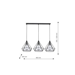 TRIANGOLO Hanging Lamp 3xE27 TRIANGOLO Hanging Lamp 3xE27