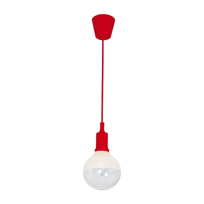 LAMPA WISZĄCA BUBBLE RED 5W E14 LED CZERWONA LAMPA WISZĄCA BUBBLE RED 5W E14 LED CZERWONA
