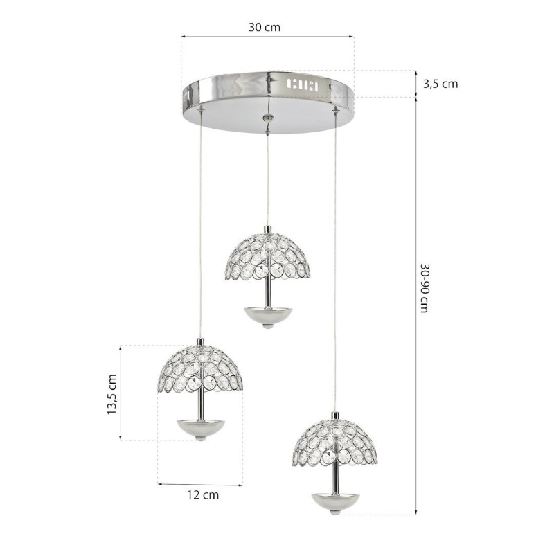 VENUS Hanging Lamp 3x5W LED VENUS Hanging Lamp 3x5W LED