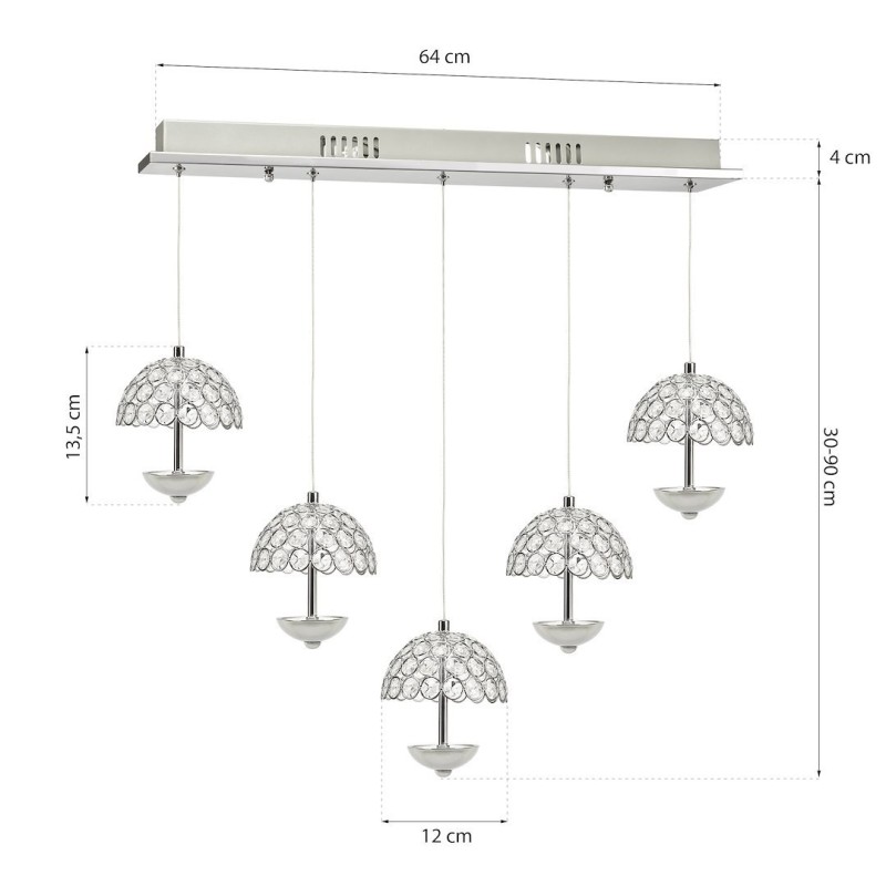 VENUS Hanging Lamp 5x5W LED VENUS Hanging Lamp 5x5W LED