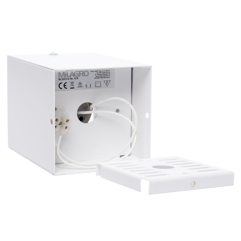 Lámpara de Techo Blocco Blanco 1x7W GU10 Led Lámpara de Techo Blocco Blanco 1x7W GU10 Led