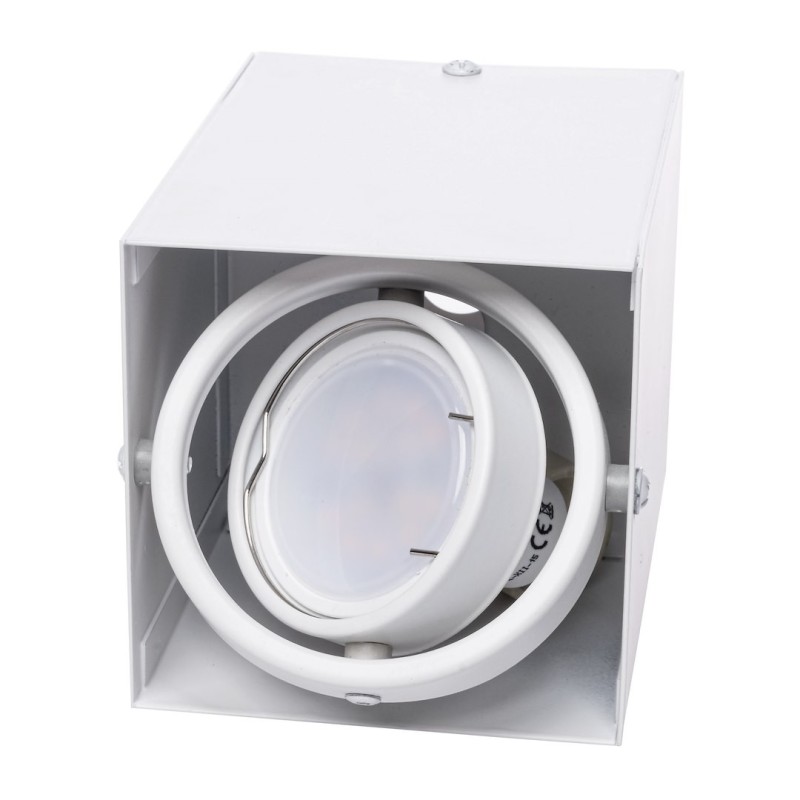 Lámpara de Techo Blocco Blanco 1x7W GU10 Led Lámpara de Techo Blocco Blanco 1x7W GU10 Led