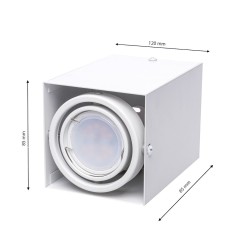 Lámpara de Techo Blocco Blanco 1x7W GU10 Led Lámpara de Techo Blocco Blanco 1x7W GU10 Led