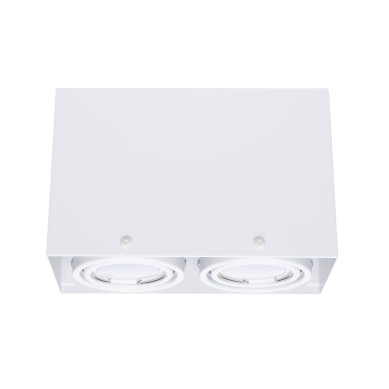 Lampa Sufitowa Blocco Biały 2x7W GU10 Led