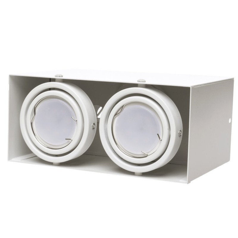 Lampa Sufitowa Blocco Biały 2x7W GU10 Led Lampa Sufitowa Blocco Biały 2x7W GU10 Led