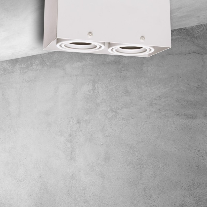 Lampa Sufitowa Blocco Biały 2x7W GU10 Led Lampa Sufitowa Blocco Biały 2x7W GU10 Led