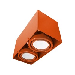 LÁMPARA DE TECHO BLOCCO NARANJA 2x7W GU10 LED