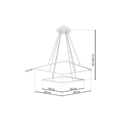ПІДВІСНА ЛАМПА NIX WHITE 50W LED ПІДВІСНА ЛАМПА NIX WHITE 50W LED